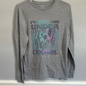 Sonoma Kids Gray Long Sleeve Tee with Graphic
